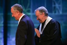 Marcelo Rebelo de Sousa com Leonor Beleza e António Guterres