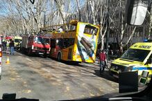 Autocarro com turistas choca com árvore da Avenida da Liberdade
