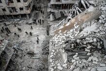 Bombardeamentos do exército de Assad destruíram cidade Síria de Ghouta