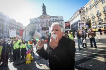 Manifestação de lesados do BES em Lisboa, em fevereiro de 2018