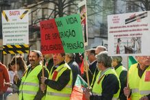 Manifestação de lesados do BES em Lisboa, em fevereiro de 2018