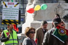 Manifestação de lesados do BES em Lisboa, em fevereiro de 2018