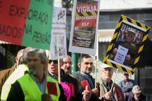 Manifestação de lesados do BES em Lisboa, em fevereiro de 2018