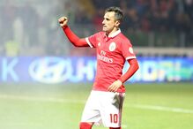 Jogadores do Benfica celebram vitória