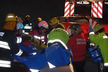 Simulacro no Túnel do Marão