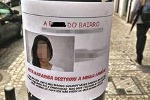 Cartaz nas ruas de Lisboa denuncia traição