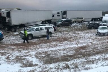 Acidente em cadeia nos EUA