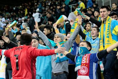 As melhores imagens do Astana-Sporting