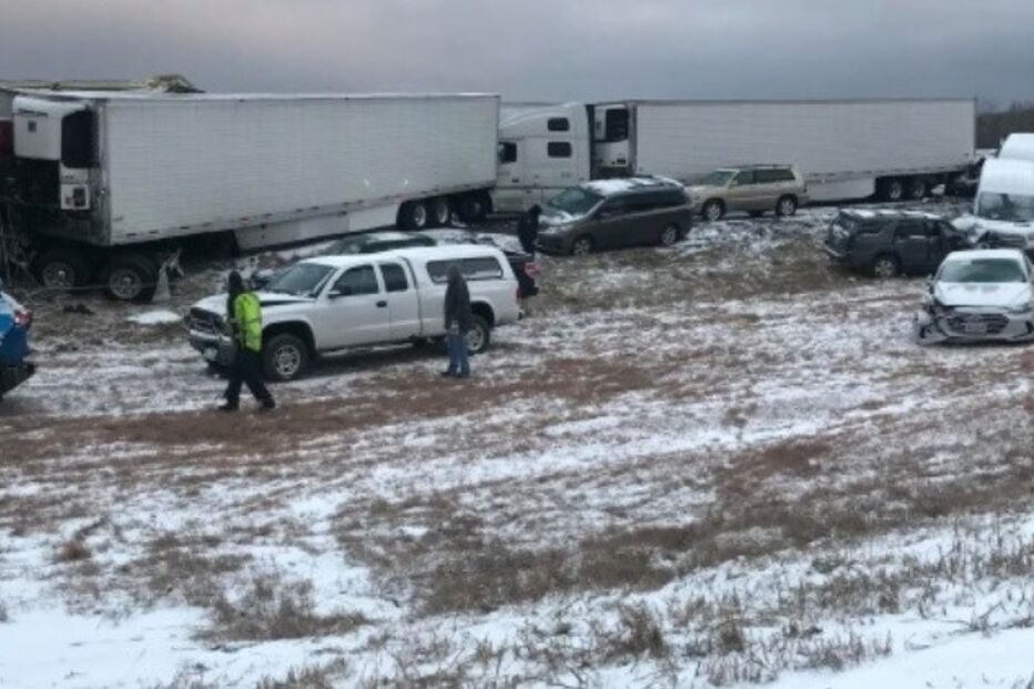 Acidente em cadeia nos EUA