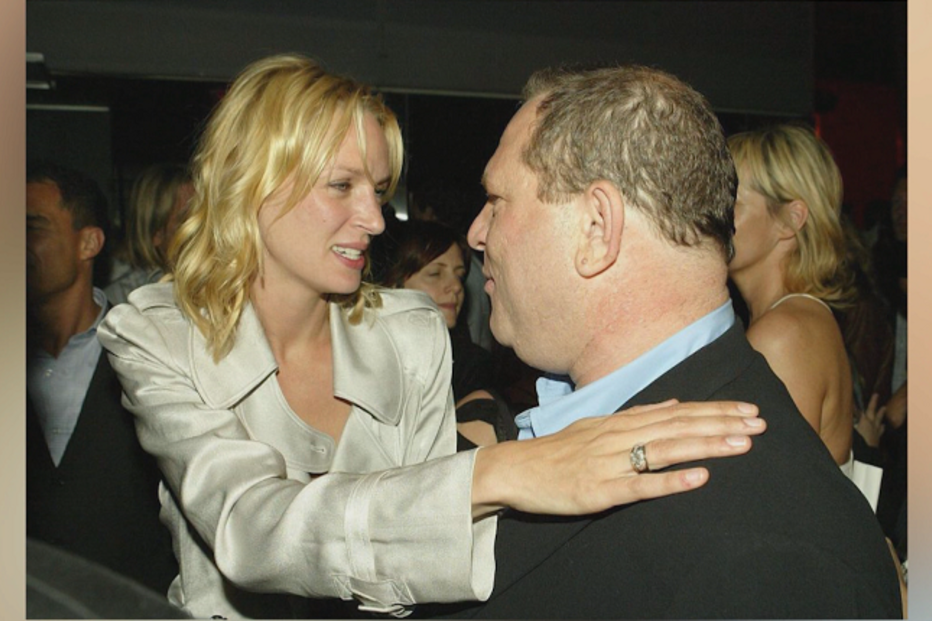 Uma Thurman com Harvey Weinstein