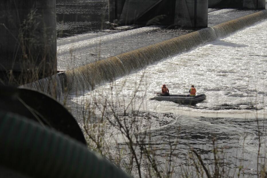 Poluição no Tejo, no final de janeiro de 2018