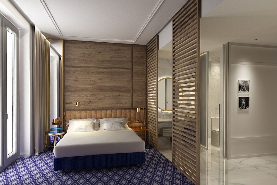 Quarto modelo do Pestana CR7 Madrid Lifestyle Hotel