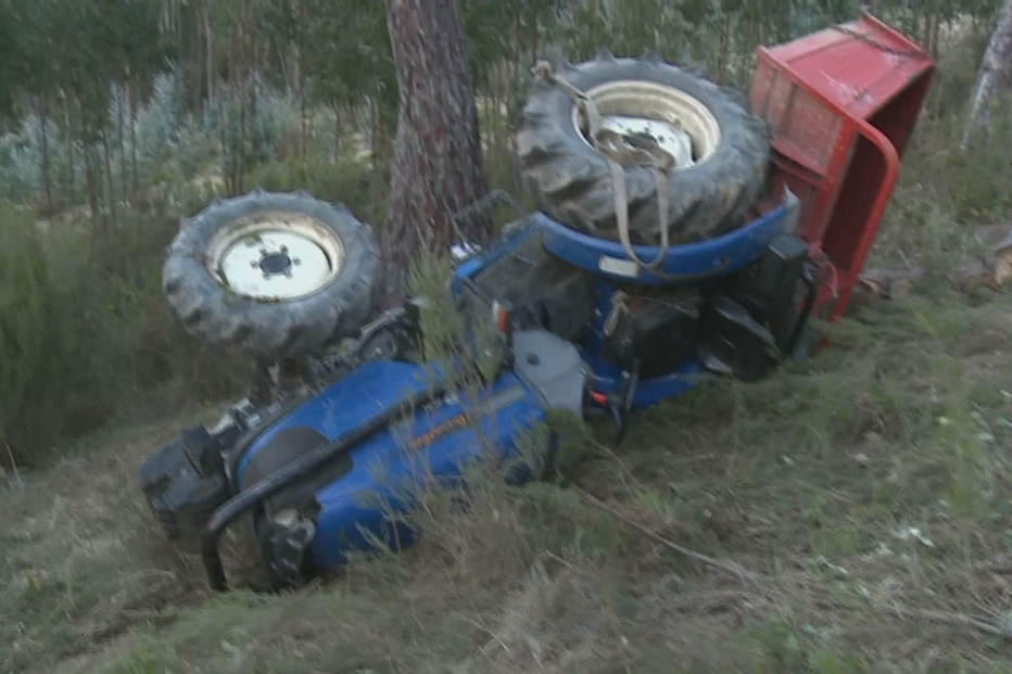 Acidente com trator em Pombal