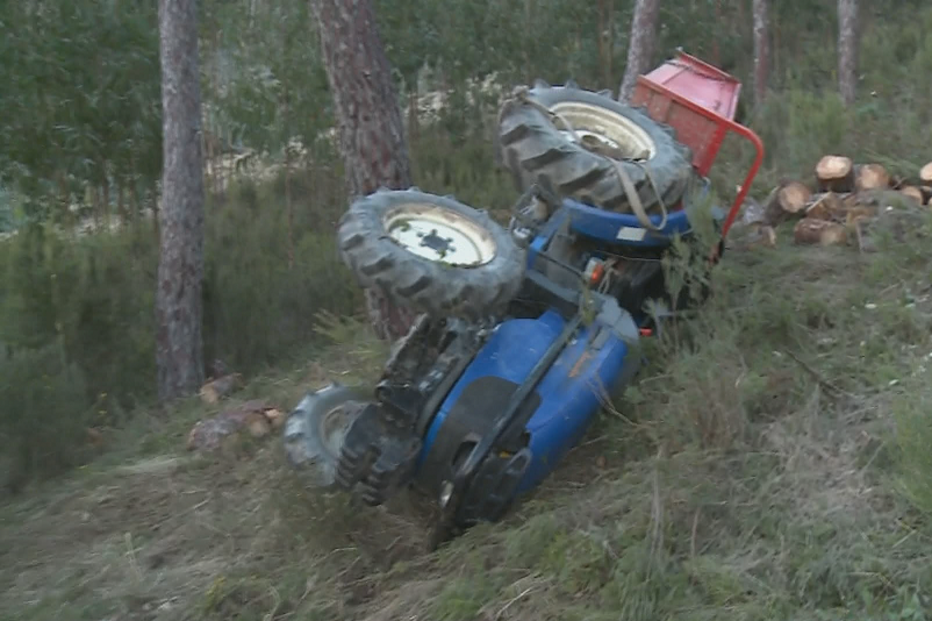 Acidente com trator em Pombal