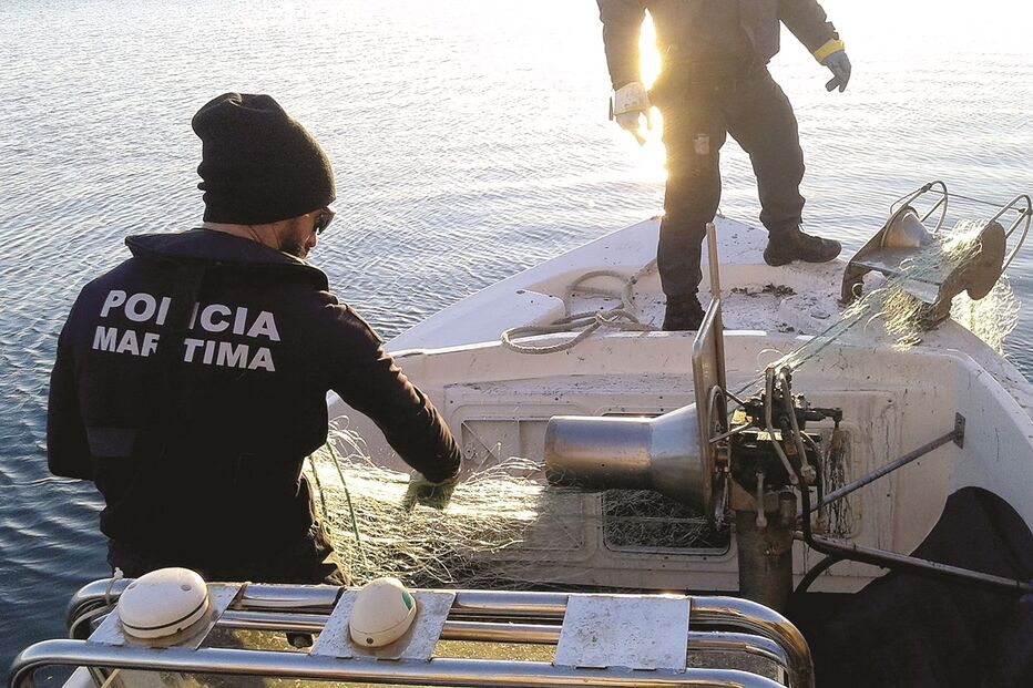 ria Formosa, Polícia Marítima, Capitania, pescas, pesca ilegal