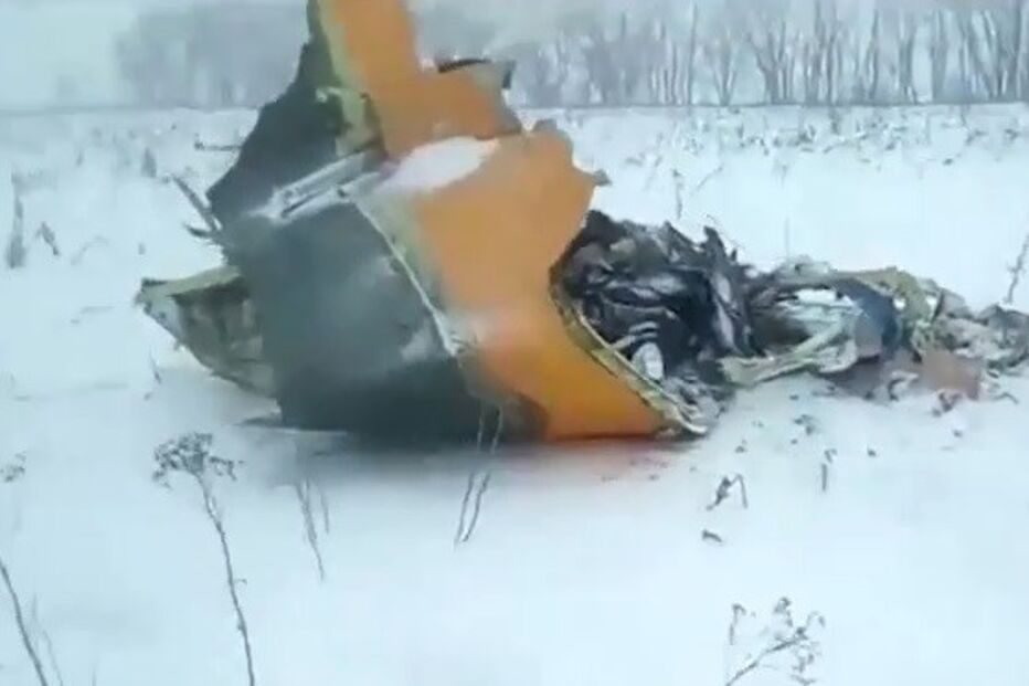 As primeiras imagens do avião despenhado na Rússia