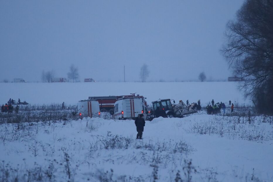 As primeiras imagens do avião despenhado na Rússia	