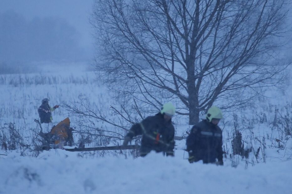 As primeiras imagens do avião despenhado na Rússia	