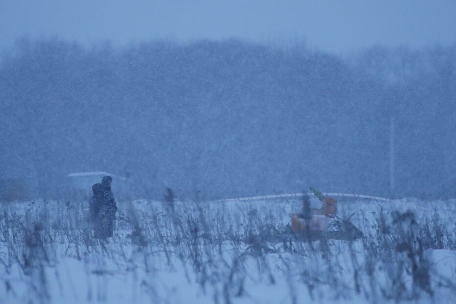 As primeiras imagens do avião despenhado na Rússia	