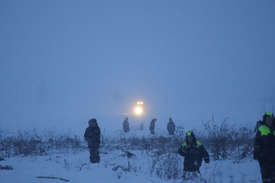 As primeiras imagens do avião despenhado na Rússia	
