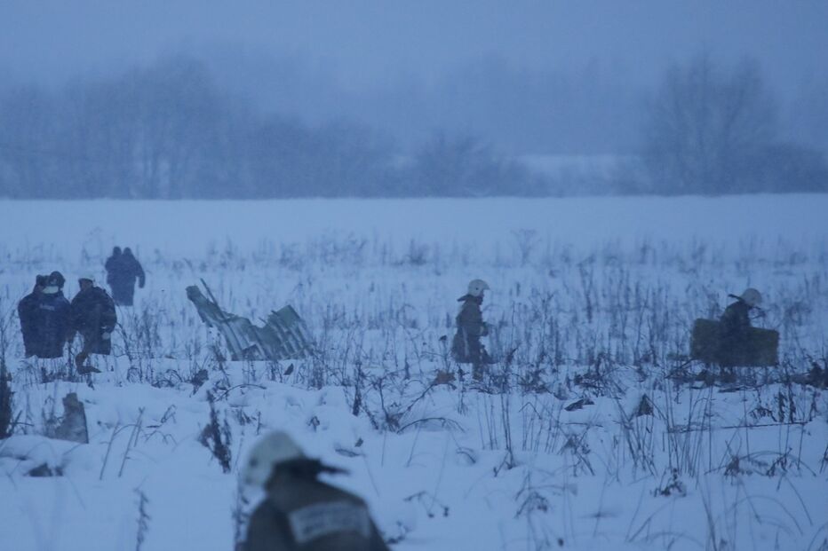 As primeiras imagens do avião despenhado na Rússia	