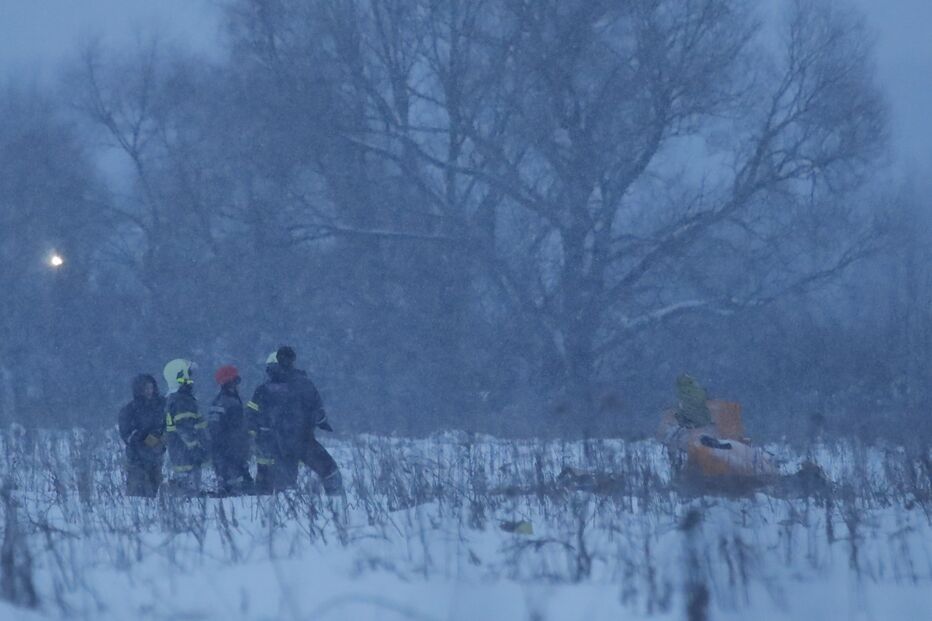 As primeiras imagens do avião despenhado na Rússia	