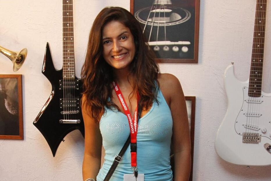 A atriz Sara Aleixo