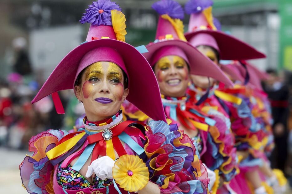 Corso de Carnaval em Ovar, em fevereiro de 2018