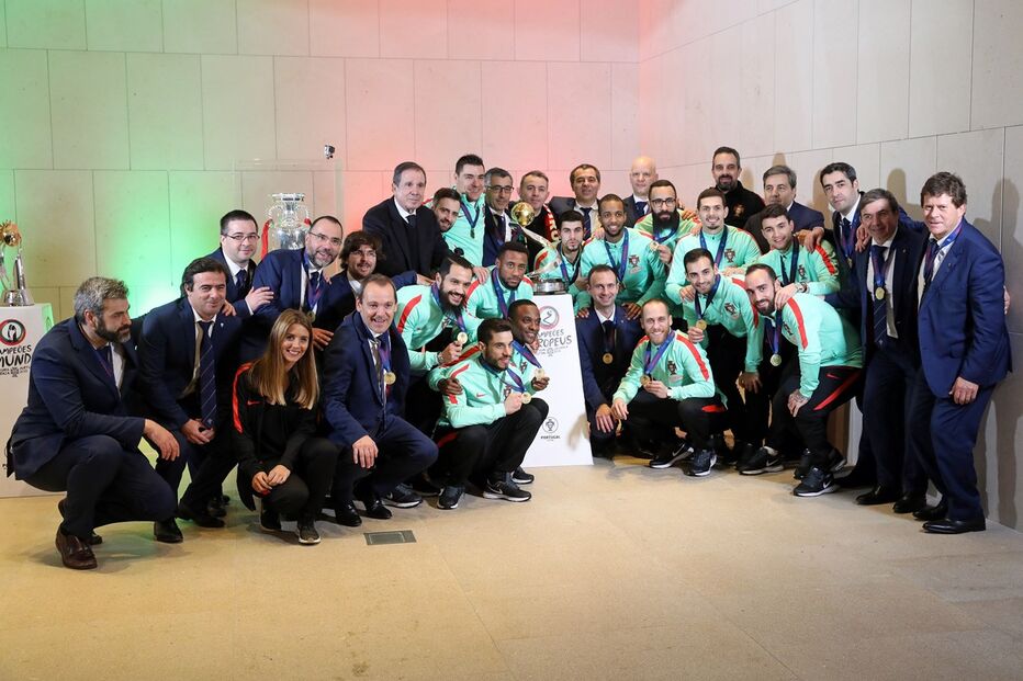 futsal, Ricardinho, Marcelo Rebelo de Sousa, presidente da república, europeu