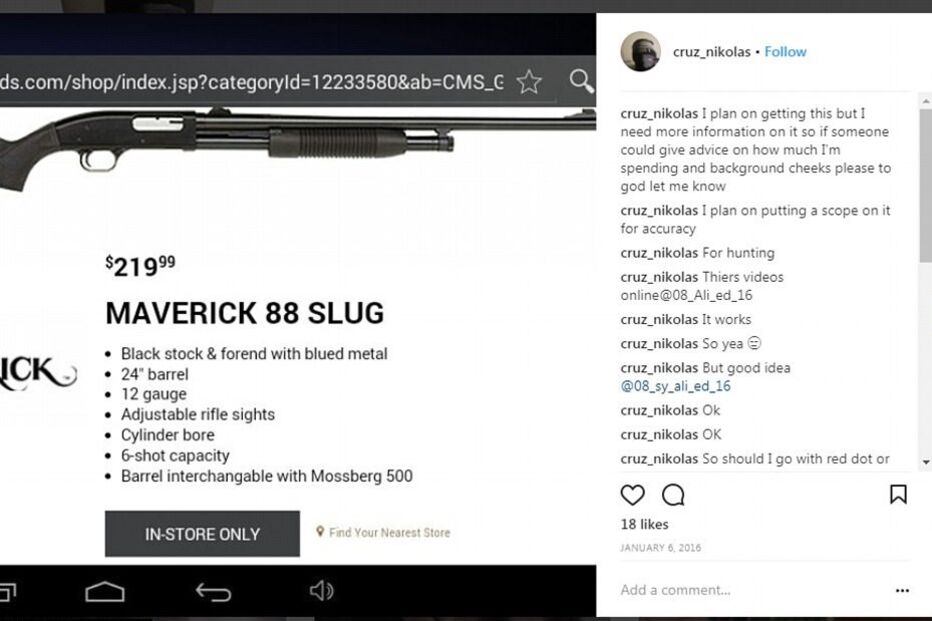 Nikolas Cruz mostrava-se muito violento nas redes sociais