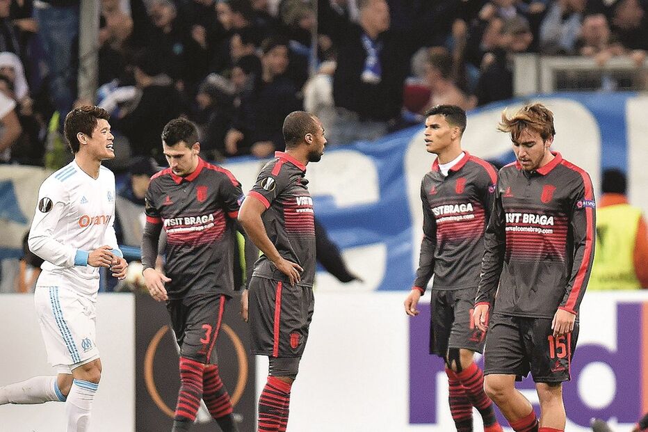 Sp. Braga, Marselha, Liga Europa, golo, futebol, desporto