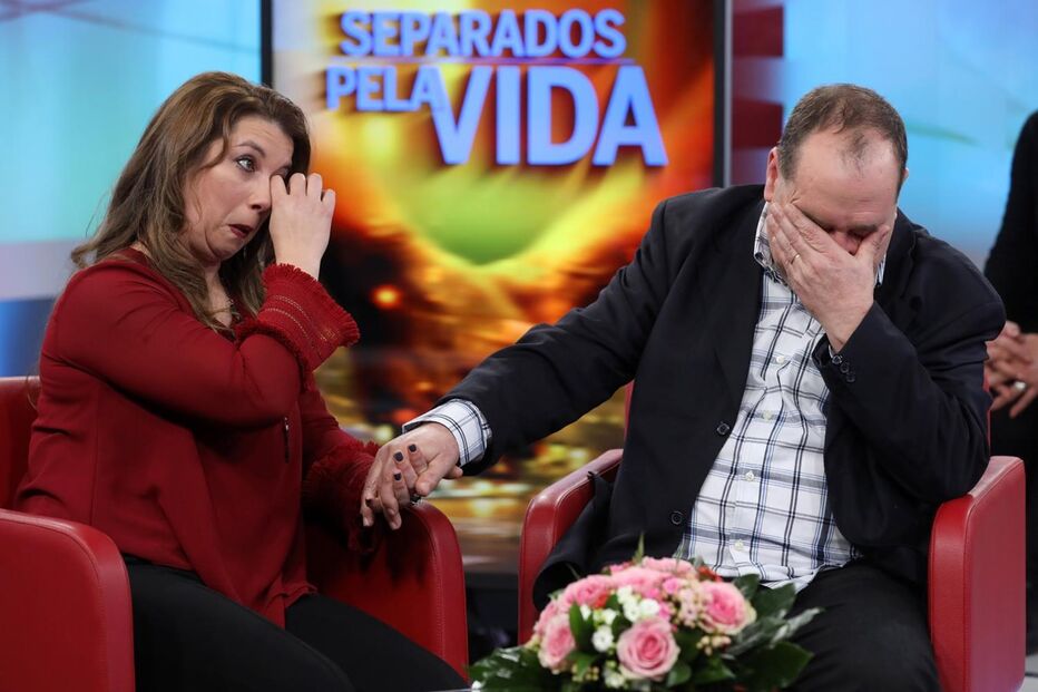 O momento emotivo do reencontro de Alexandra com o pai, Luís Pereira