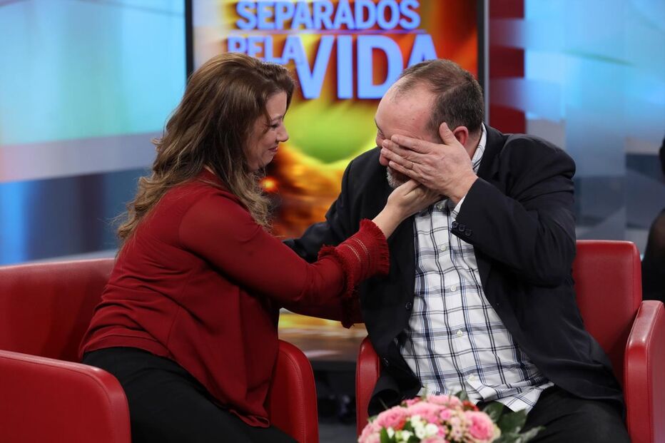 O momento emotivo do reencontro de Alexandra com o pai, Luís Pereira