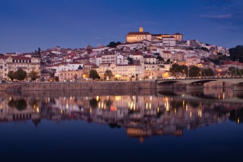 coimbra, cidade, portugal, casas vista