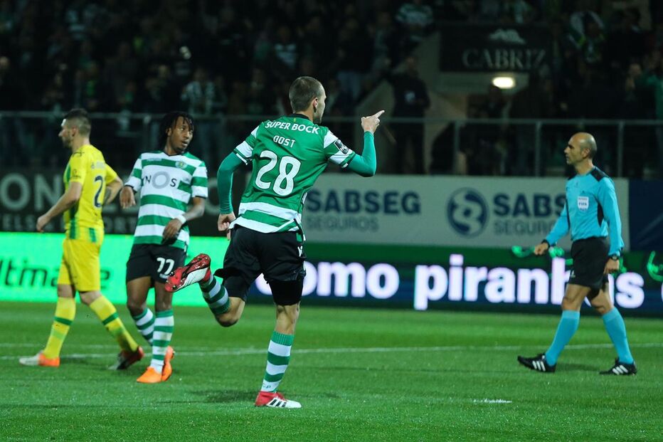 Tondela e Sporting jogaram esta segunda-feira no Estádio João Cardoso	