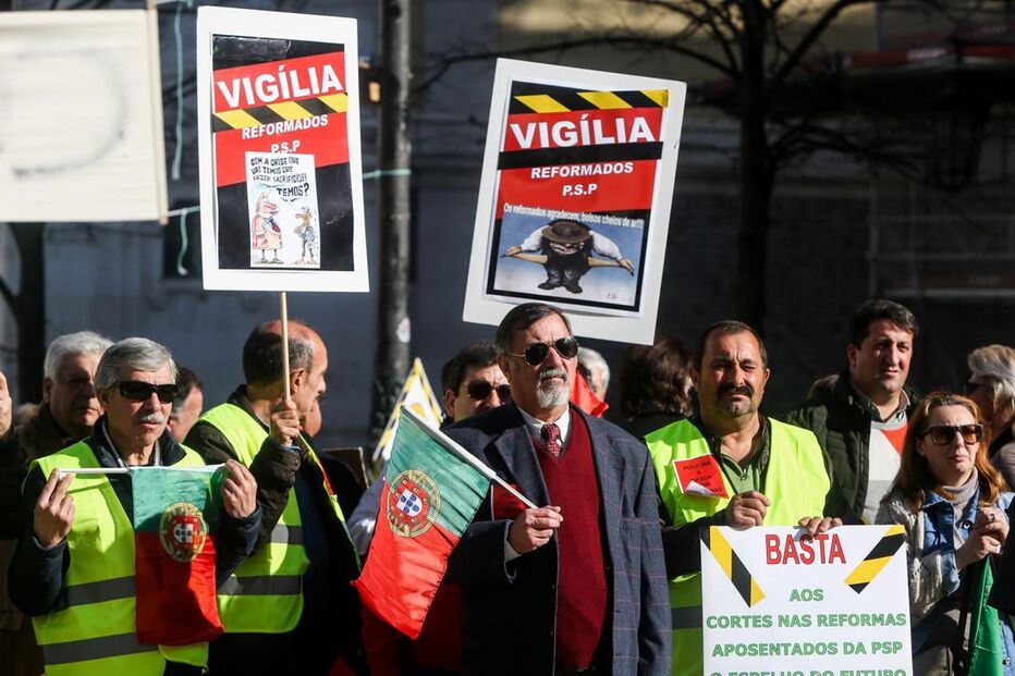 Manifestação de lesados do BES em Lisboa, em fevereiro de 2018