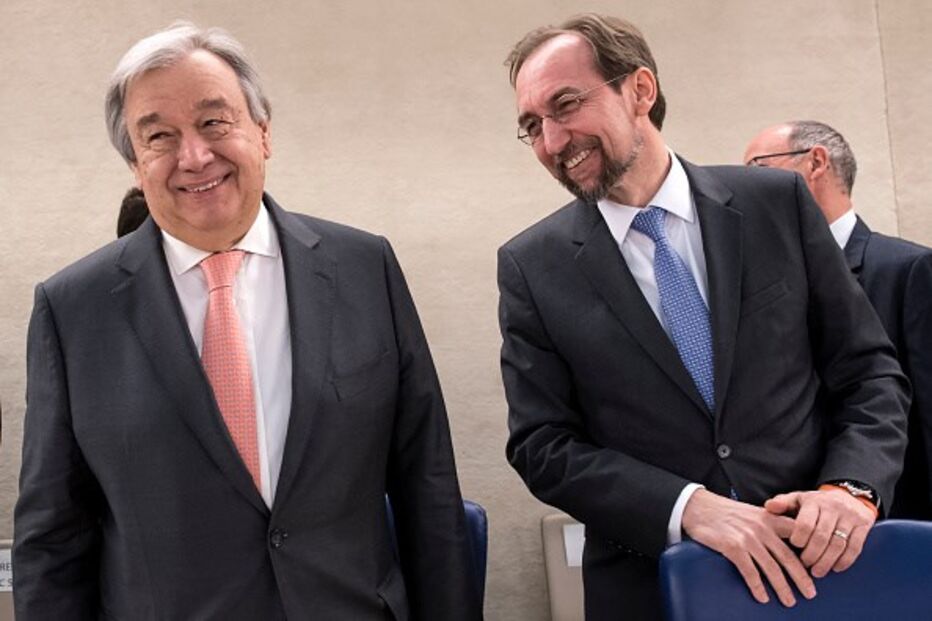 Zeit Ra'ad Al Hussein e António Guterres