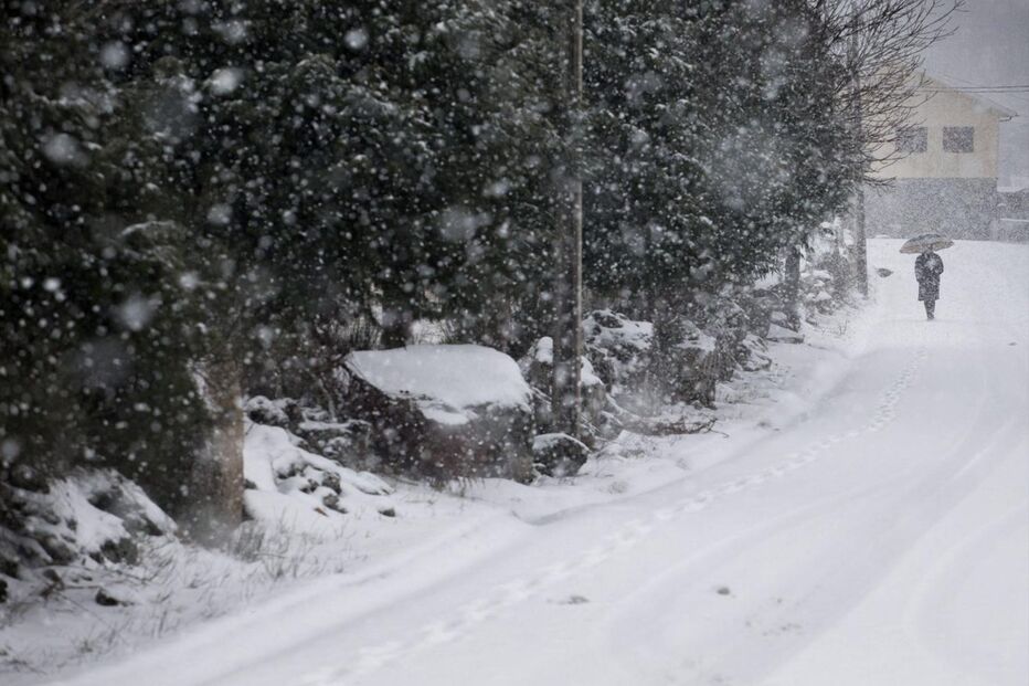 Neve cobre de branco Trás-os-Montes