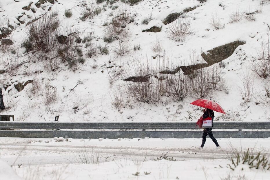 Neve cobre de branco Trás-os-Montes