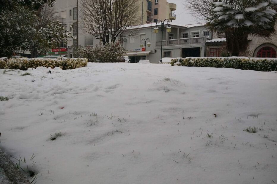 Neve cobre de branco Trás-os-Montes	