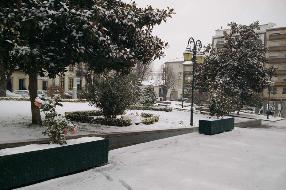 Neve cobre de branco Trás-os-Montes	