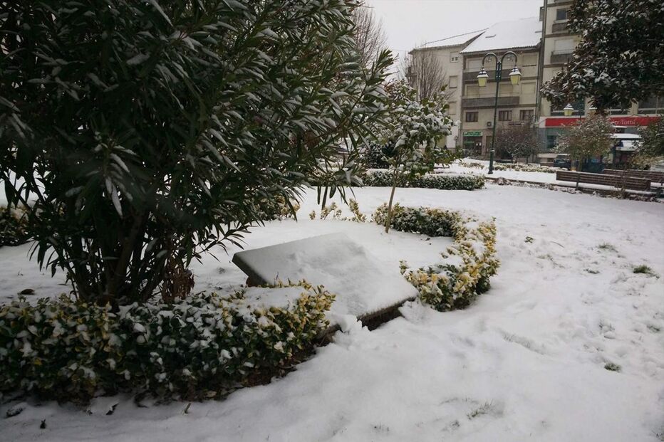Neve cobre de branco Trás-os-Montes	