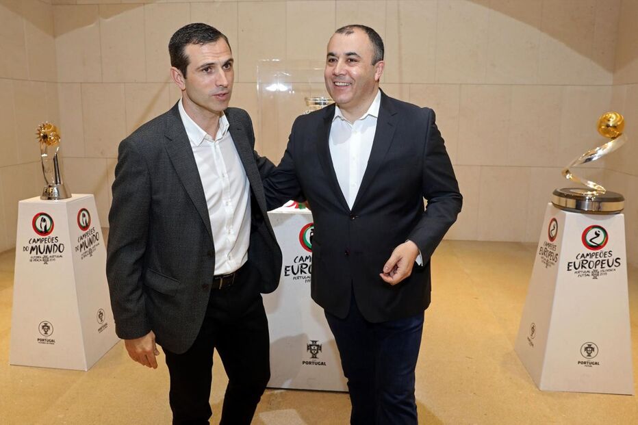 Pedro Pauleta e Carlos Rodrigues, diretor-executivo do CM/CMTV   