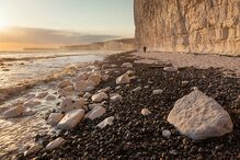 Penhasco de Birling Gap, no Sul de Inglaterra, onde Adelino de Faria se atirou para a morte com os dois filhos 