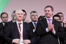 Rui Rio com Feliciano Barreiras Duarte no congresso do PSD