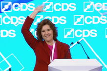 Assunção Cristas no congresso do CDS-PP