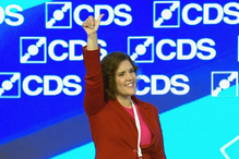 Assunção Cristas no congresso do CDS-PP