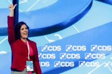 Assunção Cristas no 27.º congresso do CDP-PP