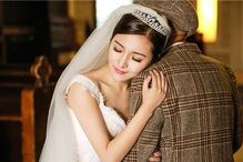 Fu Xuewei, avô, idoso, casamento, noiva falsa, sessão fotográfica