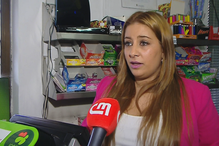 Margarida Ribeiro, do Café Ribeiro, em Famalicão, onde saiu bilhete vencedor do Euromilhões